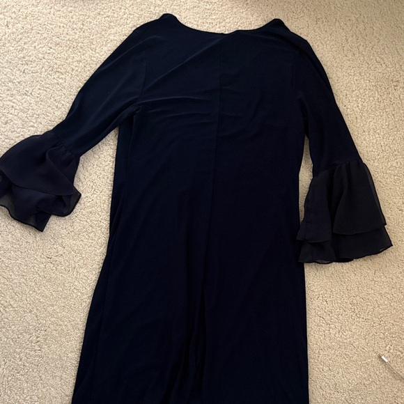 Source Unknown Navy Bell-Sleeve Shift Dress - Picture 3 of 3